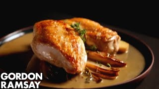 Chicken Breast and Sautéed Chicory in Marsala Sauce  Gordon Ramsay [upl. by Dillie129]