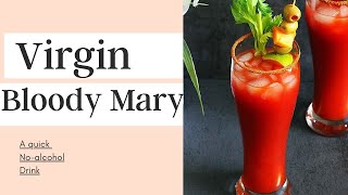 Virgin Bloody Mary recipe  Easy no alcohol drink recipe [upl. by Benjamin]