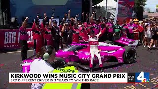 Kyle Kirkwood wins Music City Grand Prix [upl. by Allesor]