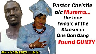 Woman Pastor quotMUMMA CHRISTIEquot Found Guilty Of Being a Gangster [upl. by Fina]