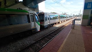 Transperth A series with a Transperth B series at Greenwood station [upl. by Esoranna]