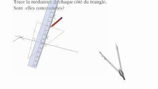 Médiatrices dun triangle [upl. by Uhn287]