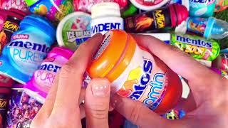 Unboxing Chewing Gum With Amazing Flavors With Candy Candy Cat ASMR [upl. by Ymrots]