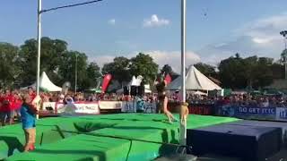 Eliza McCartney jumps 494m at Jockgrim [upl. by Ullman]