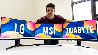 Best Gaming Monitor under ₹15000  LG 24GN650 vs MSI G2412 vs Gigabyte G24F2 Comparison Review [upl. by Liggitt]