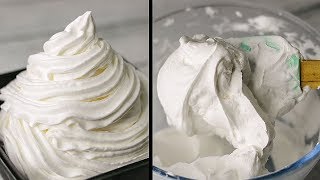 How To Whip Cream  Stiff Peaks Whipped Cream  How To Make Whipped Cream  Yummy [upl. by Aihsakal]