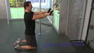 HOW TO DO Straight Arm Lat Pulldown with Resistance Bands [upl. by Tatia902]