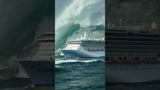 How Dangerous Is That Massive Wave Behind the Cruise Ship ship massivewave e dangerouswaves [upl. by Ardnuahs934]