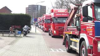 vrachtwagen karavaan 11032017 [upl. by Aldus]