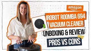 iRobot Roomba 694 Robot Vacuum Review amp Unboxing in under 2 minutes  Amazoncom [upl. by Evy]