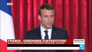 REPLAY  1er discours dEmmanuel Macron président de la République française [upl. by Card]