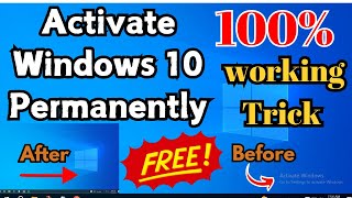 Activate Window 10 free  How to activate windows 10 in pc  windows 10 activate kaise karen Hindi [upl. by Free392]