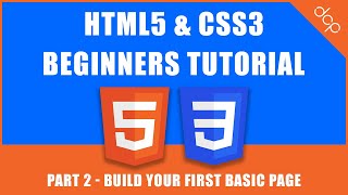 HTML5 amp CSS3  Beginners Tutorial  Part 2   Build Basic Web Page [upl. by Alphonsa500]