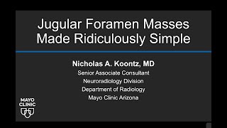 Jugular Foramen Masses Made Ridiculously Simple [upl. by Storfer]