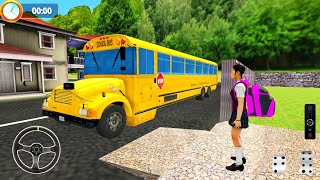 Virtual High School Simulator  School Bus Driving  Android Gameplay [upl. by Lion]