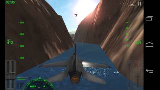 Gameplay F18 Carrier landing 2  Canyon mission 2 [upl. by Cheatham344]