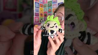 Heres how to crochet Beetlejuice to afterlife 💚🤍🖤 [upl. by Earas294]