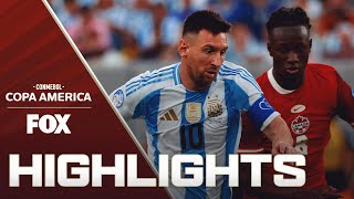 Argentina vs Canada Highlights  2024 Copa América  Semifinals [upl. by Drarig]