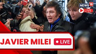 Watch Javier Milei Live  Argentina Primary Elections Live  Argentina Polls Live  News18 Live [upl. by Ozner]