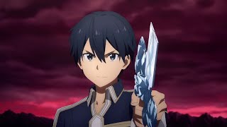 Kirito Vs PoH Part 1  Sword Art Online Alicization  WoU Dub clip HD 45fps [upl. by Nwahsram]