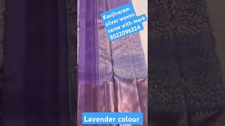 Lavender color pure Kanjivaram Silk mark saree 8522096324 [upl. by Ekrub]