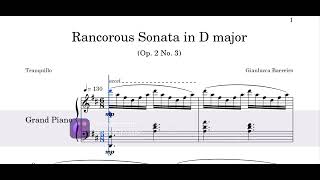 Rancorous Sonata Op 2 No 3 by me [upl. by Kirad]