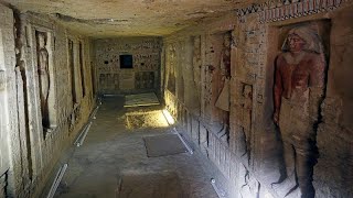 Egypt discovers untouched tomb in the ancient necropolis of Saqqara [upl. by Ziwot]