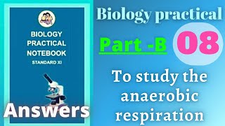 To study anaerobic respiration biology practical class 11 experiment 8 part b answers [upl. by Barnabas]