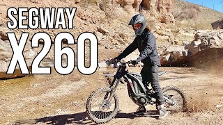 Segway X260 One Month Review  Trail Riding In New Mexico With An Electric Dirt Bike [upl. by Amme]