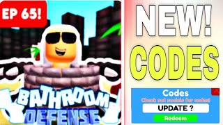 UPDATE🔥EP 65BATHROOM TOWER DEFENSE X CODES OCTOBER 2023 ROBLOX BATHROOM TOWER DEFENSE X CODES [upl. by Enylekcaj]