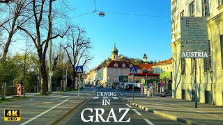 Driving in Graz Austria Österreich  4K UHD  Driving Tour  A Full Drive through Graz [upl. by Amoihc]