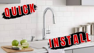 Glacier Bay Paulina style Single Handed Faucet Fast Connect Review [upl. by Heady485]