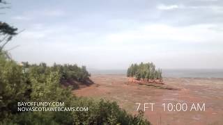 50ft tides in Burntcoat Head Park Nova Scotia [upl. by Yelir156]