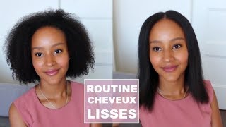 ♡Comment lisser des cheveux frisés rapidement♡ [upl. by Strohl]