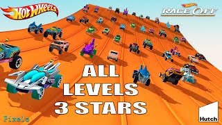 Hot Wheels Race Off  All 60 Levels 3 Stars  All Cars Unlocked [upl. by Theodoric]