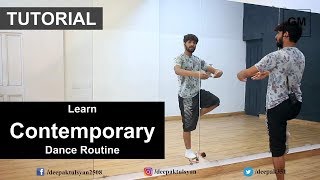 Contemporary Dance tutorial for Beginners  Dance Routine  Deepak Tulsyan  Hindi [upl. by Cathryn160]