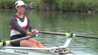 Rudern in Basel  RC Blauweiss Ruderin Nora Fiechter  Rowing the single [upl. by Vahe]