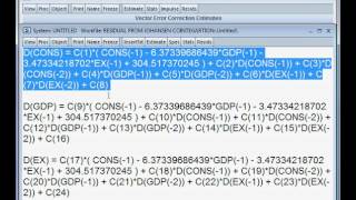 Residual from Johansen Cointegration Equation Model One [upl. by Nylessoj]