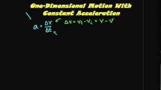 Constant Acceleration Physics Lesson 4 [upl. by Roee874]