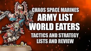 Battle Report and Tournament List Reveiw  World Eaters Chaos Space Marines [upl. by Ysus458]