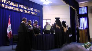 CEREMONIA DE ENTREGA DE TÍTULOS PROFESIONALES [upl. by Kilam774]