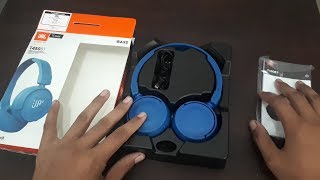 Unboxing amp Review Headphone JBL T450BT Blue Edition  Bluetooth Headphone [upl. by Chiou]