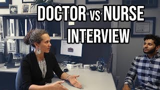 Doctor vs Nurse  Should you go to nursing or medical school Day in the Life Types Interview [upl. by Orazio]