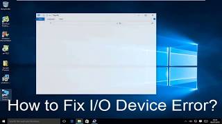 How to Fix IO Device Error Windows 10 StepbyStep Guide [upl. by Yrahca532]