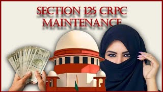 Divorced Muslim woman can seek maintenance under Section 125 CrPC [upl. by Ecirtnuahs]