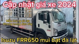 Cập nhật giá xe Isuzu Frr650 thùng mui bạt nhôm  giá xe đầu năm 2024 [upl. by Marijo]