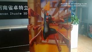 How lenticular poster are made by 3D software [upl. by Fabria]