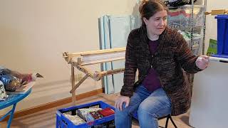 Sleying the Reed on my Rigid Heddle Loom [upl. by Sharl]