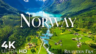 Norway 4K • Scenic Relaxation Film with Peaceful Relaxing Music and Nature Video Ultra HD [upl. by Annaoj]