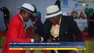 Commémoration de lindépendance de la République du Congo au à Cotonou [upl. by Lairbag]